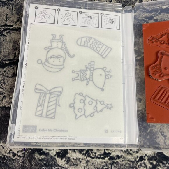 Stampin' Up! COLOR ME CHRISTMAS 5 piece Rubber Mount - Picture 7 of 9